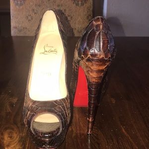 Christian Louboutin Python shoes